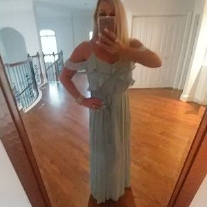 Beautiful Sky Blue Soft Maxi Dress